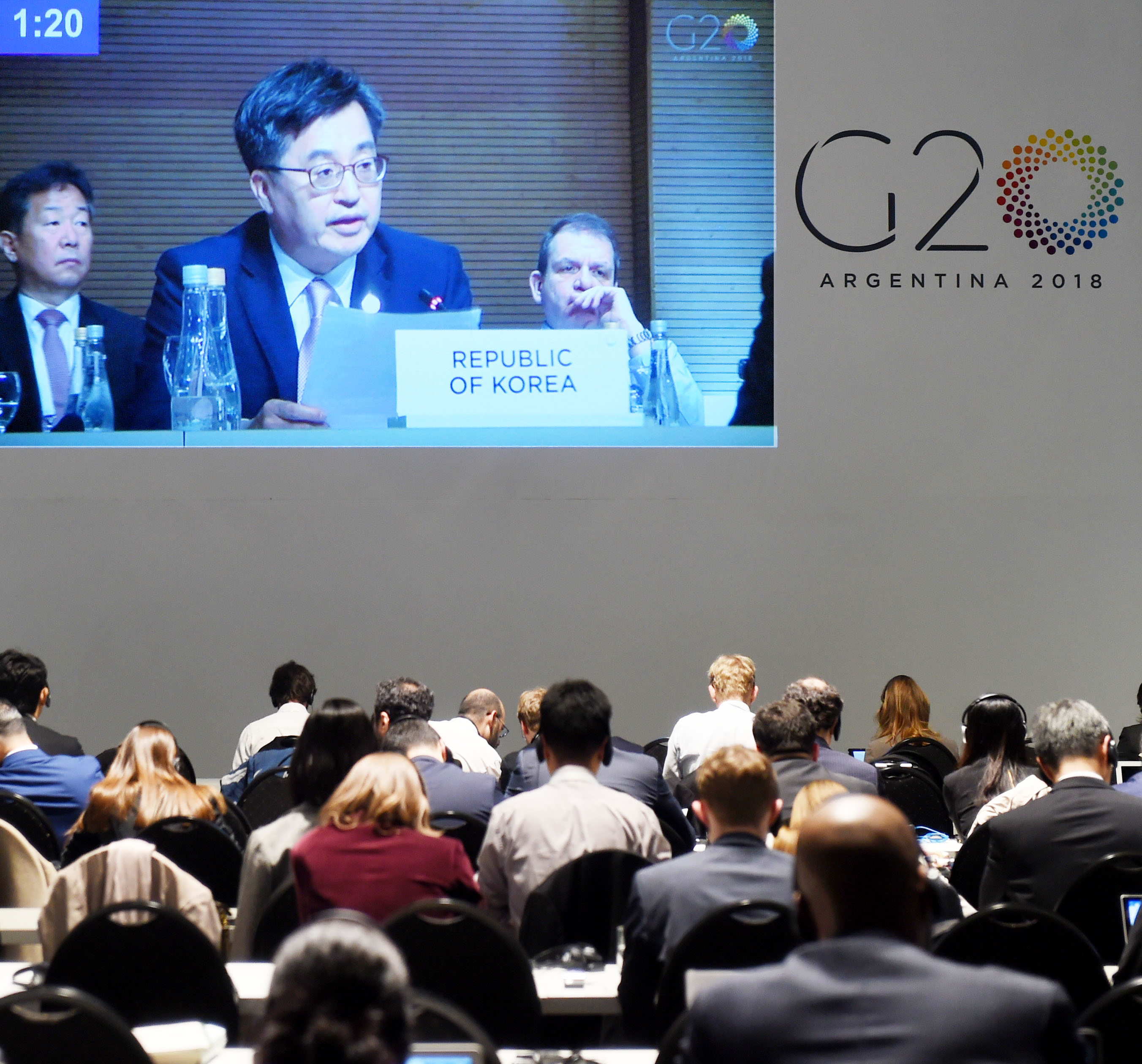 김동연 부총리, G20재무장관회의 국제금융체제 선도발언 
