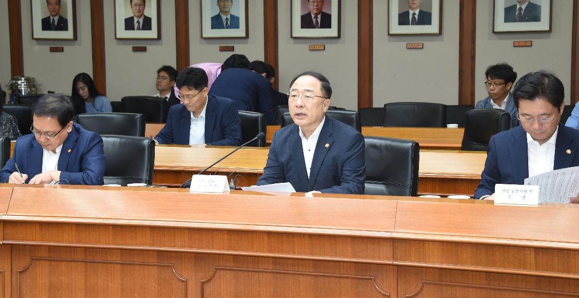 홍남기 부총리, 제21차 경제관계장관회의 겸 제3차 혁신성장 전략회의