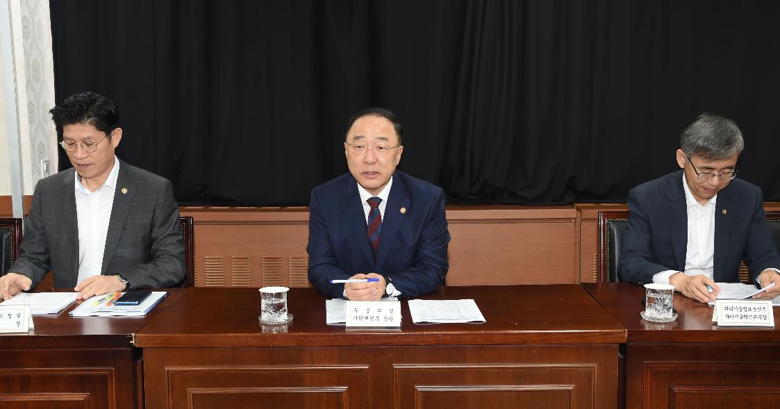 홍남기 부총리, 일본 수출규제 대응 관계장관회의