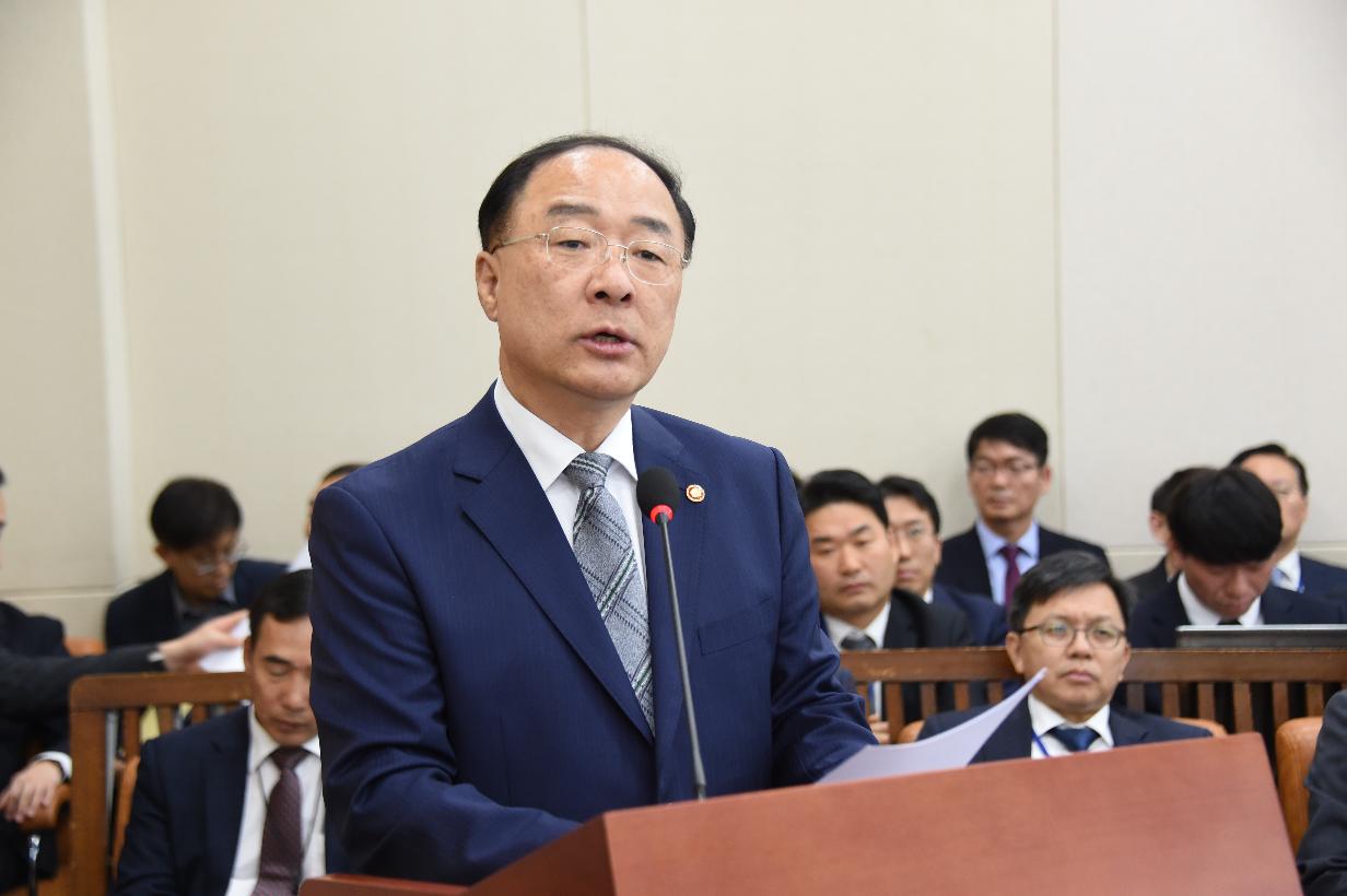 홍남기 부총리, 기획재정위원회