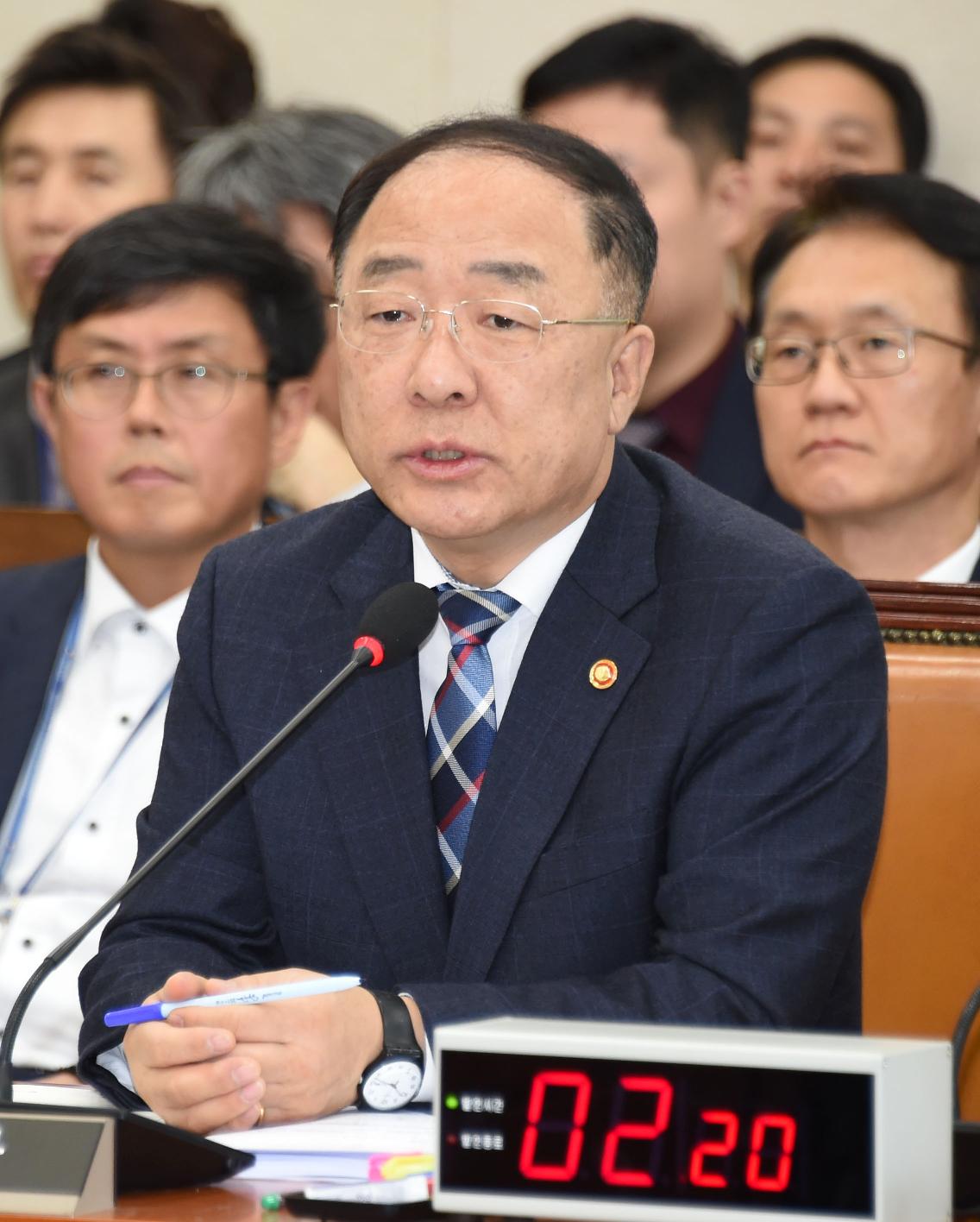 홍남기 부총리, 기획재정위원회 전체회의