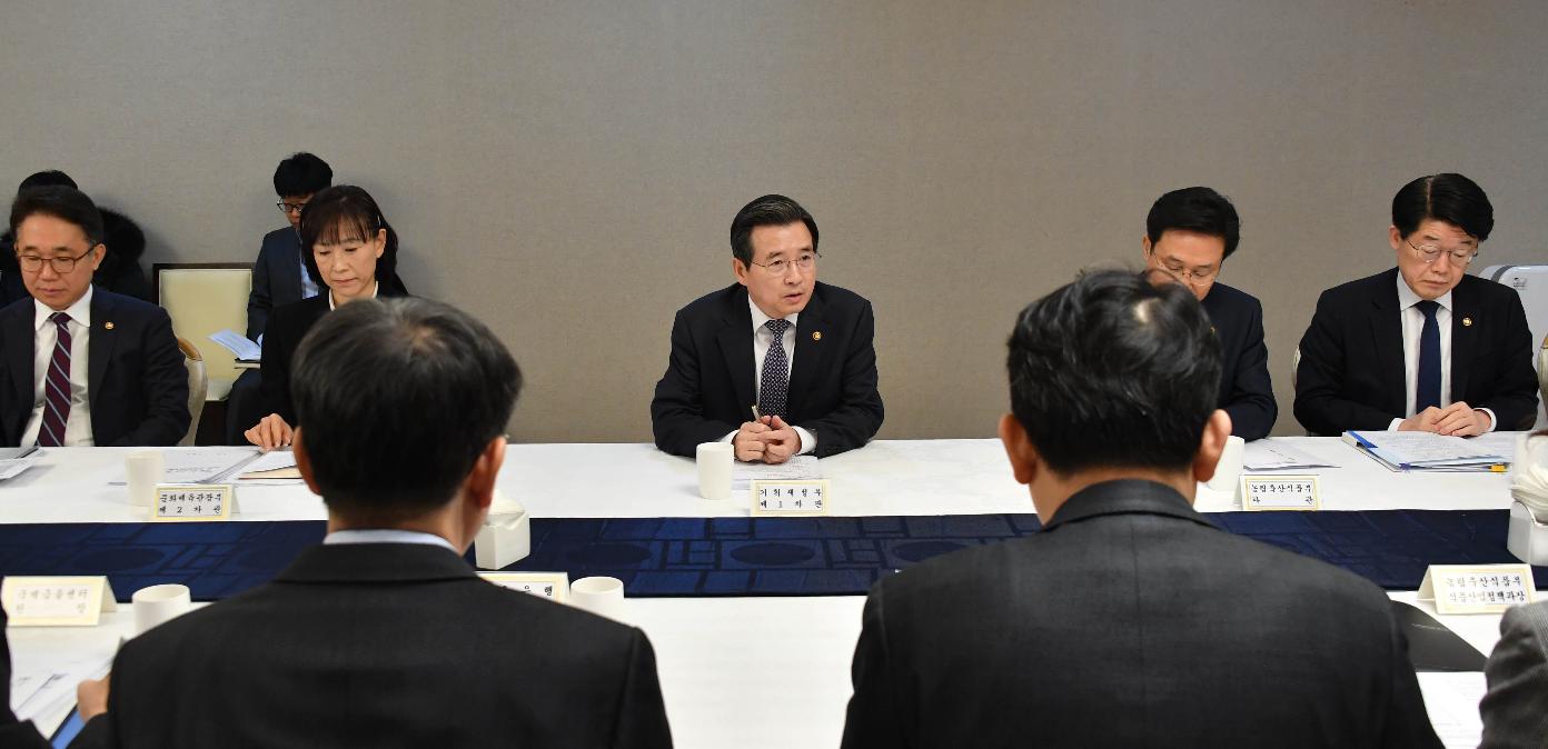 김용범 차관, 신종 코로나바이러스 관련 확대거시경제 금융회의