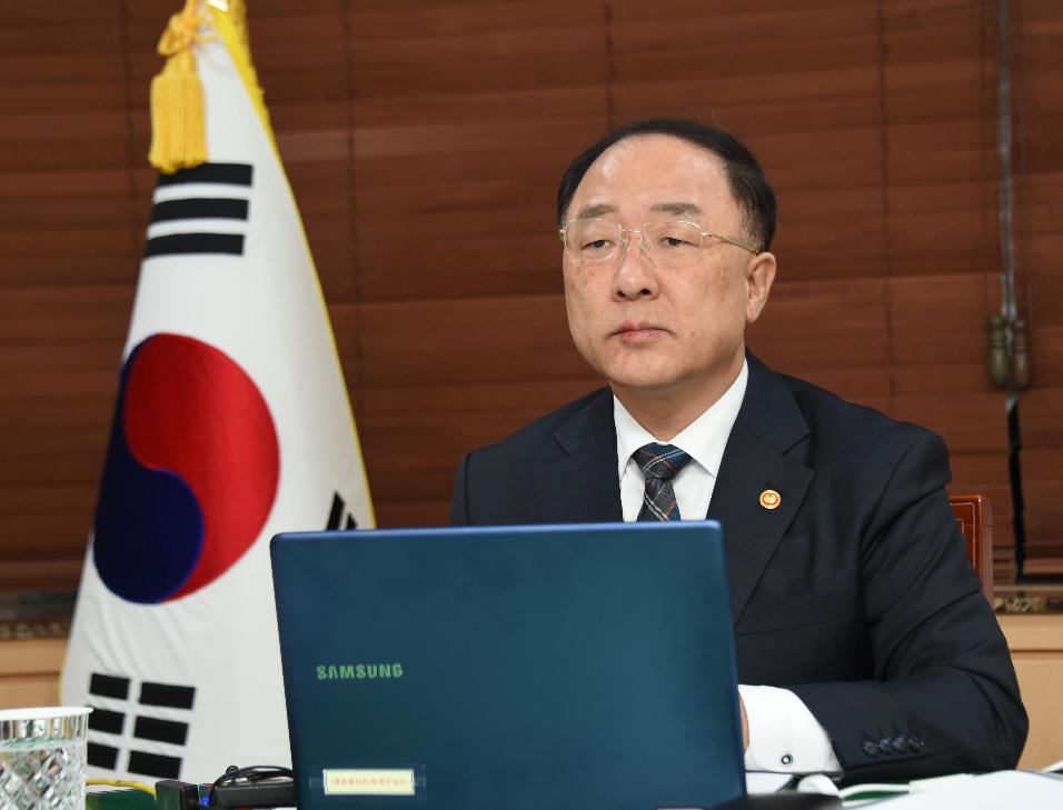 홍남기 부총리, G20 특별 화상 재무장관.중앙은행총재회의 참석