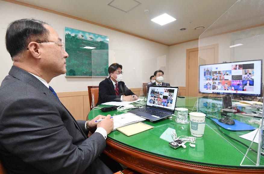 홍남기 부총리, 2021년 제1차 G20 재무장관.중앙은행총재회의 참석