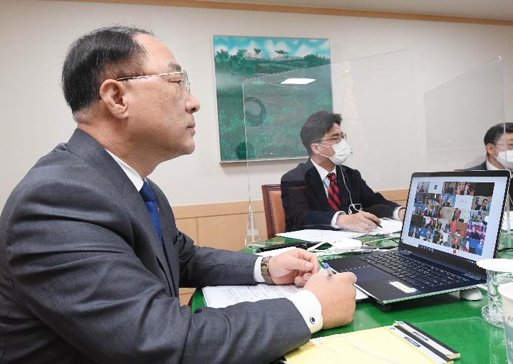 홍남기 부총리, 2021년 제1차 G20 재무장관.중앙은행총재회의 참석
