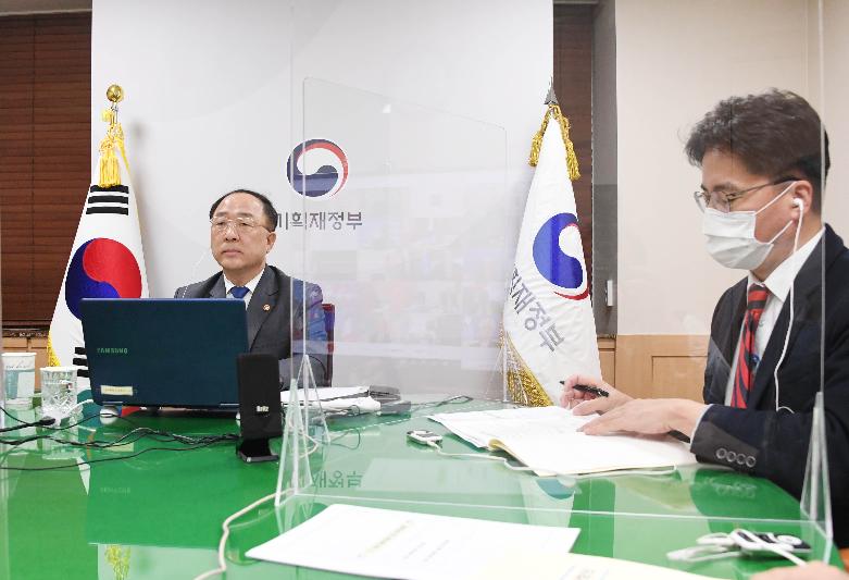 홍남기 부총리, 2021년 제1차 G20 재무장관.중앙은행총재회의 참석