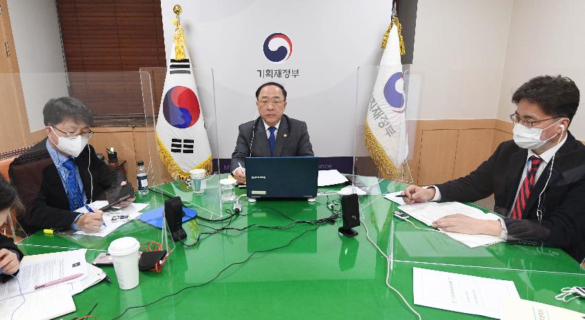 홍남기 부총리, 2021년 제1차 G20 재무장관.중앙은행총재회의 참석