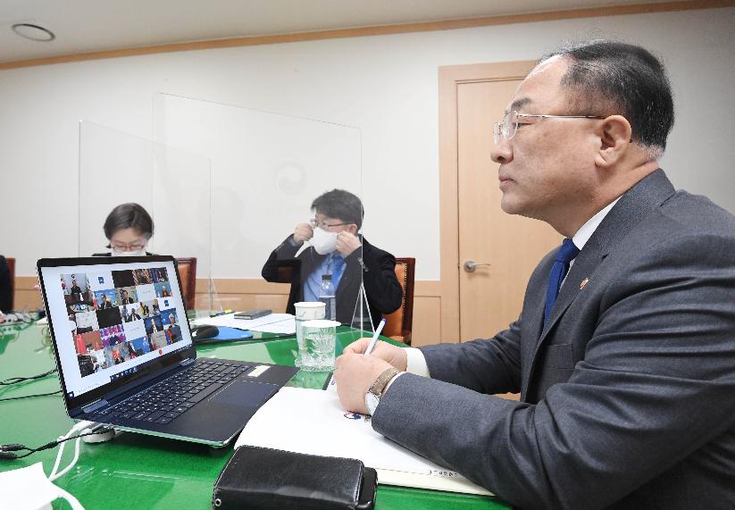 홍남기 부총리, 2021년 제1차 G20 재무장관.중앙은행총재회의 참석