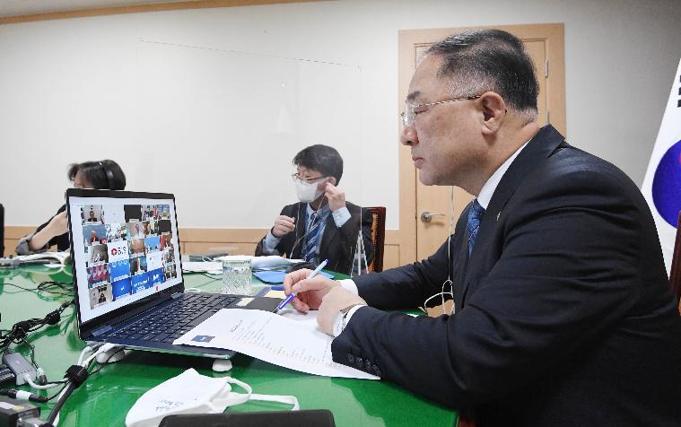 홍남기 부총리, G20 재무장관.중앙은행총재회의 참석