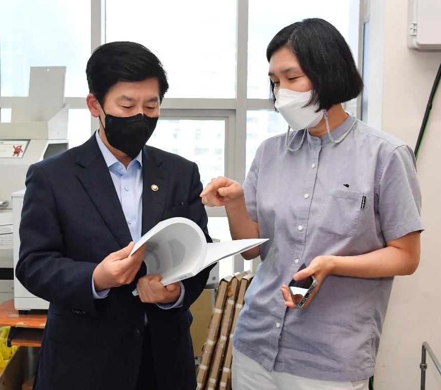 최상대 차관, 장애인 표준사업장 현장방문