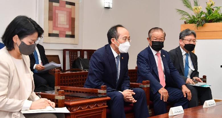 추경호 부총리, 일본 경제단체연합회 대표단 면담