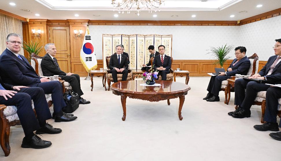 최상목 대통령 권한대행 부총리 겸 기획재정부 장관, 토니 블링컨 미 국무장관 접견