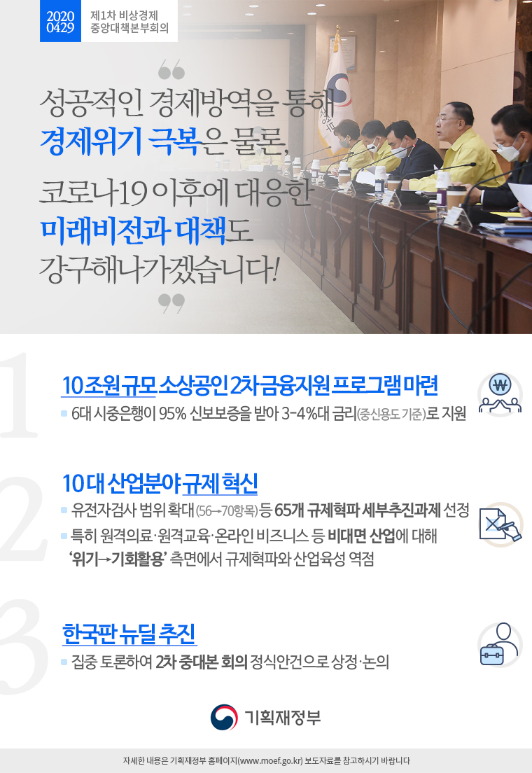 제1차 비상경제 중앙대책본부 회의 1}