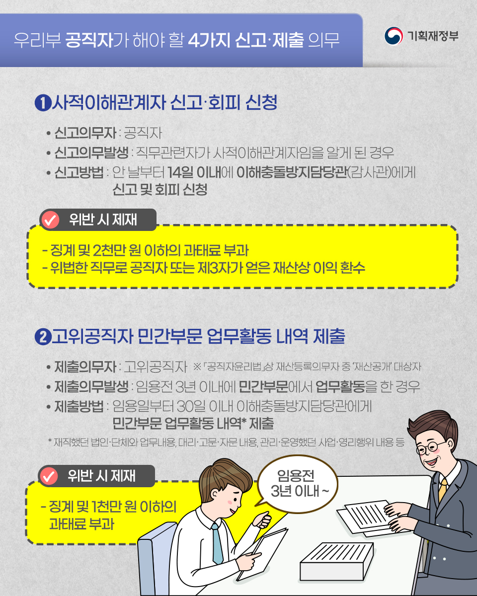 공직자의 이해충돌 방지법 4}