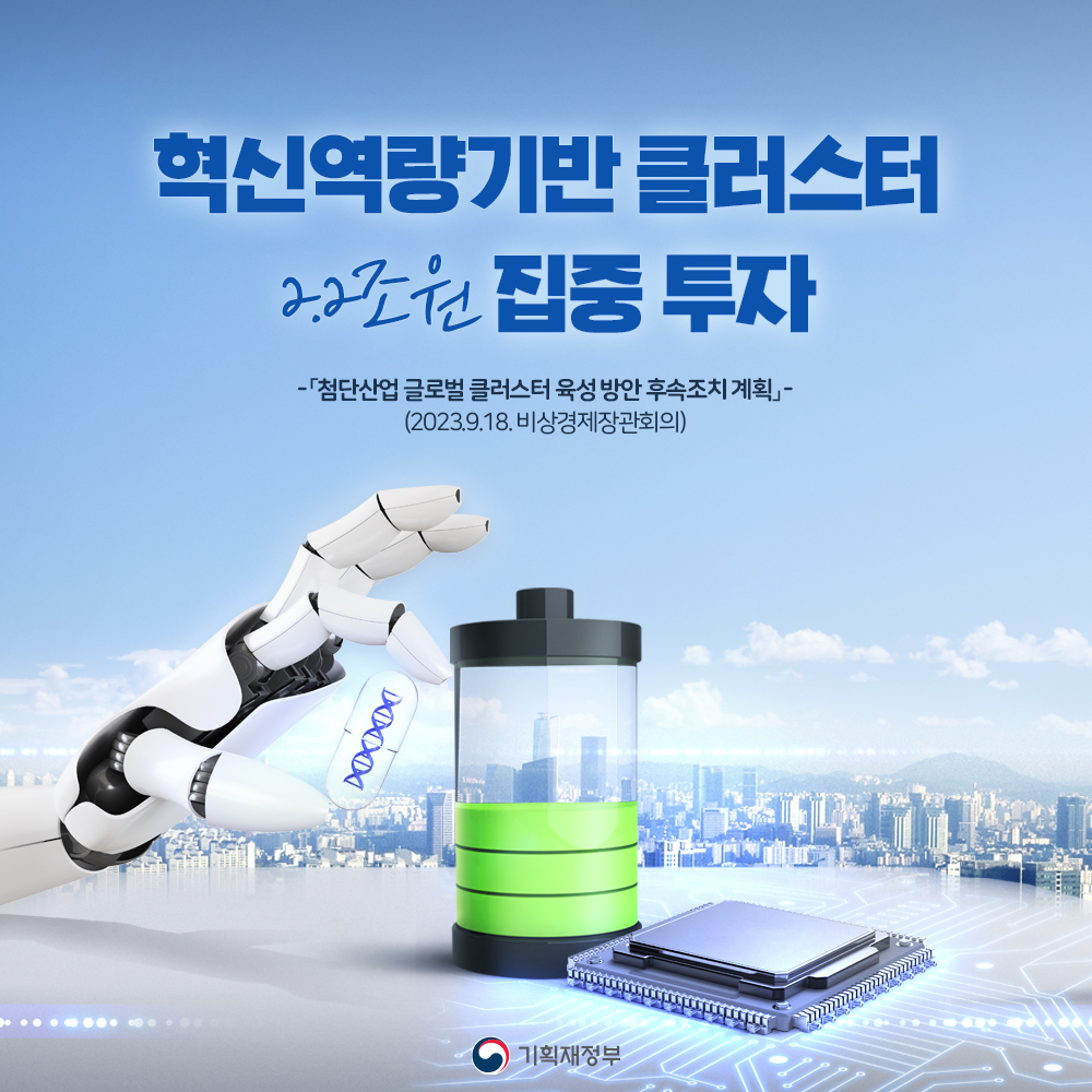 혁신역량기반 클러스터 2.2조원 집중 투자 1}