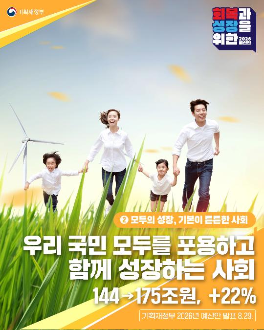 회복과 성장을 위한 2026 예산안 ② 모두의 성장, 기본이 튼튼한 사회