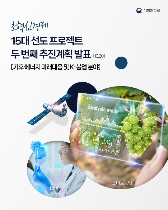 초혁신경제 15대 선도 프로젝트 두번째 추진계획 발표