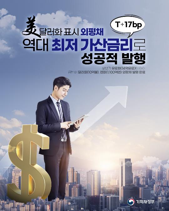 美달러화 표시 외평채 역대 최저 가산금리로 성공적 발행